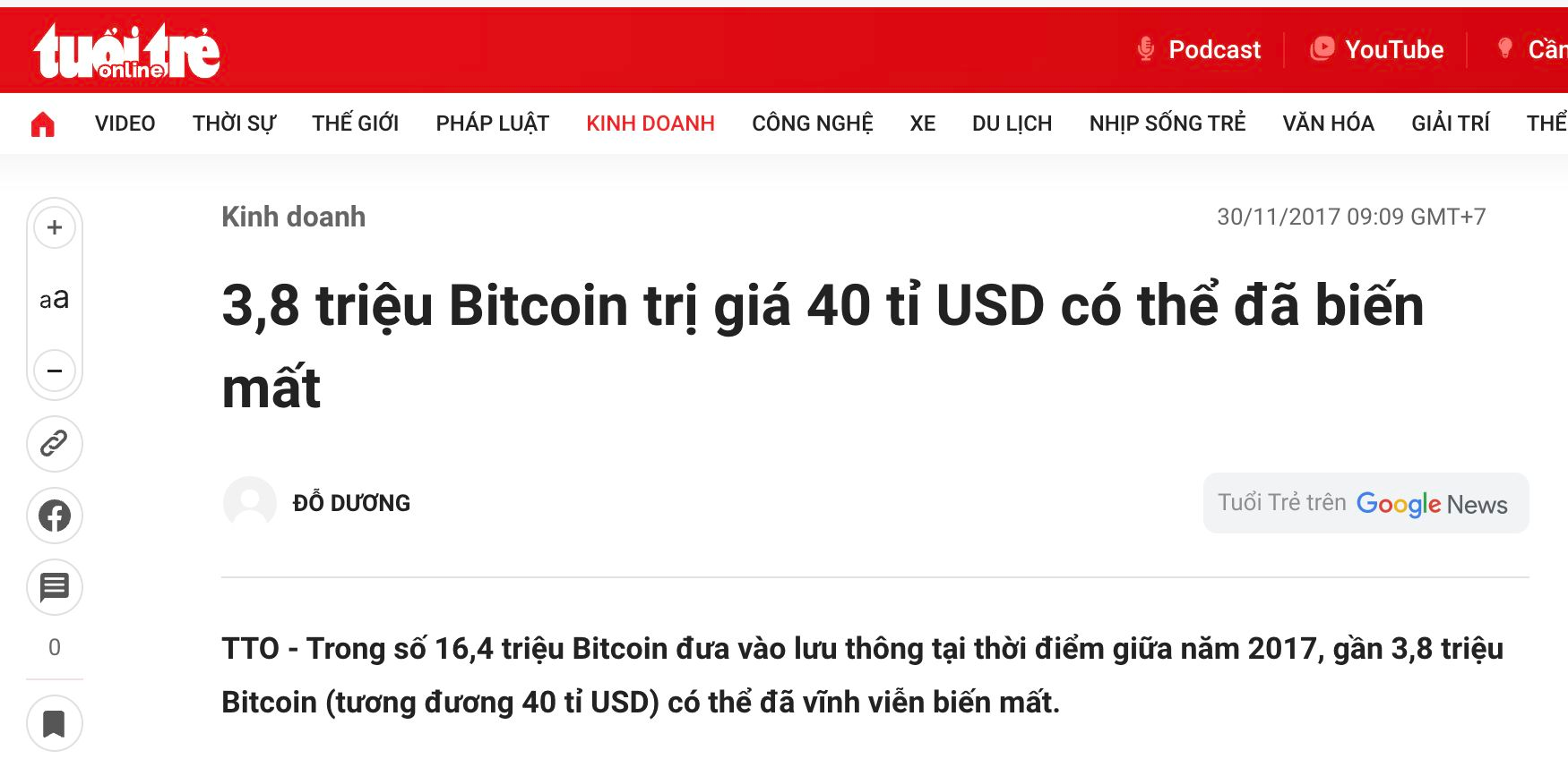 4 triệu bitcoin biến mất vĩnh viễn