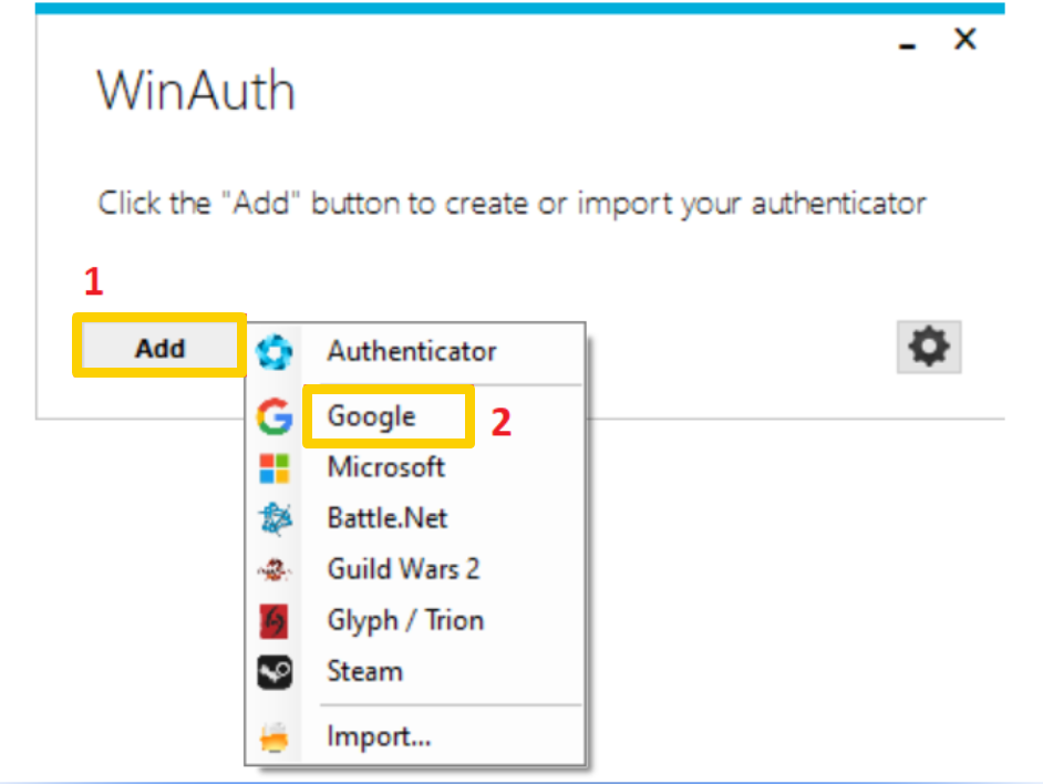 cài đặt google authenticator windows 1