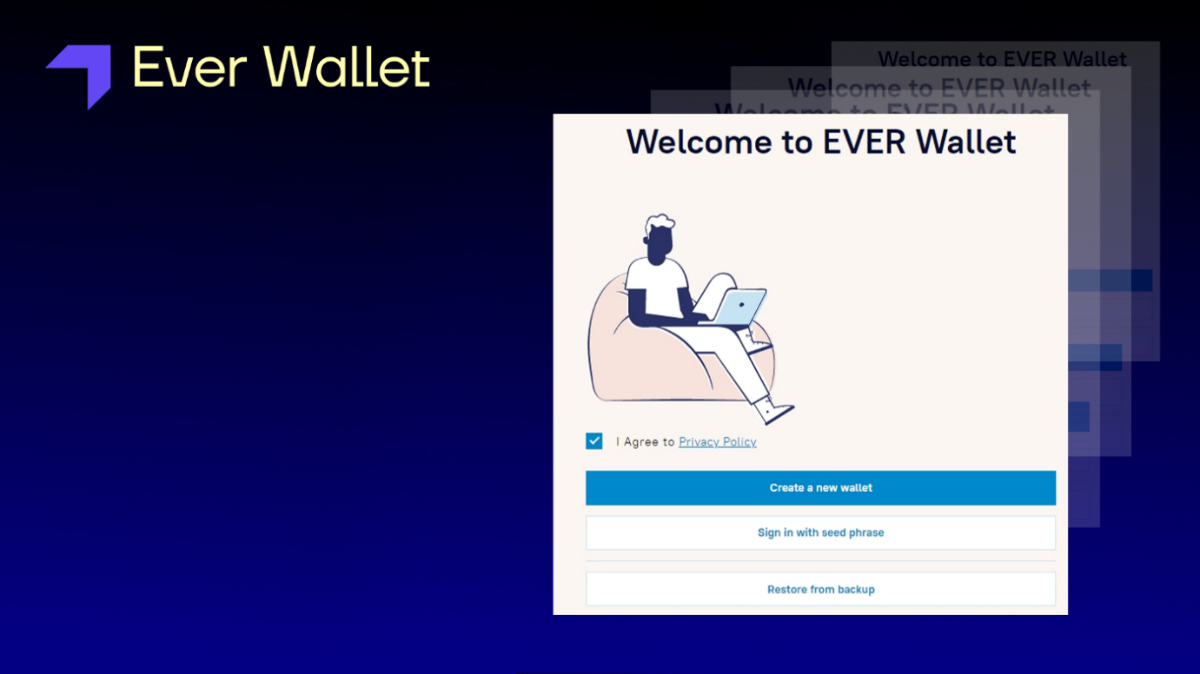 Giao diện của EVER Wallet
