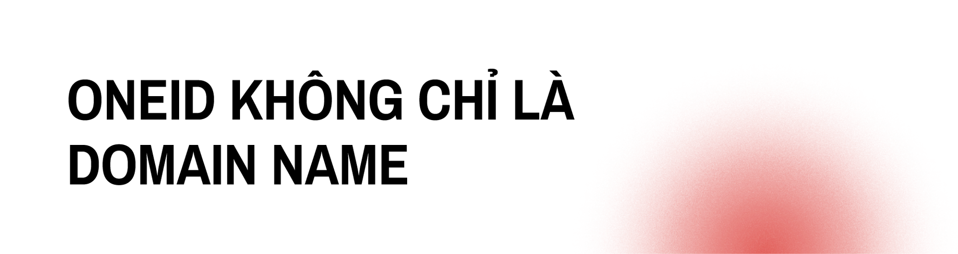 oneid không chỉ domain name