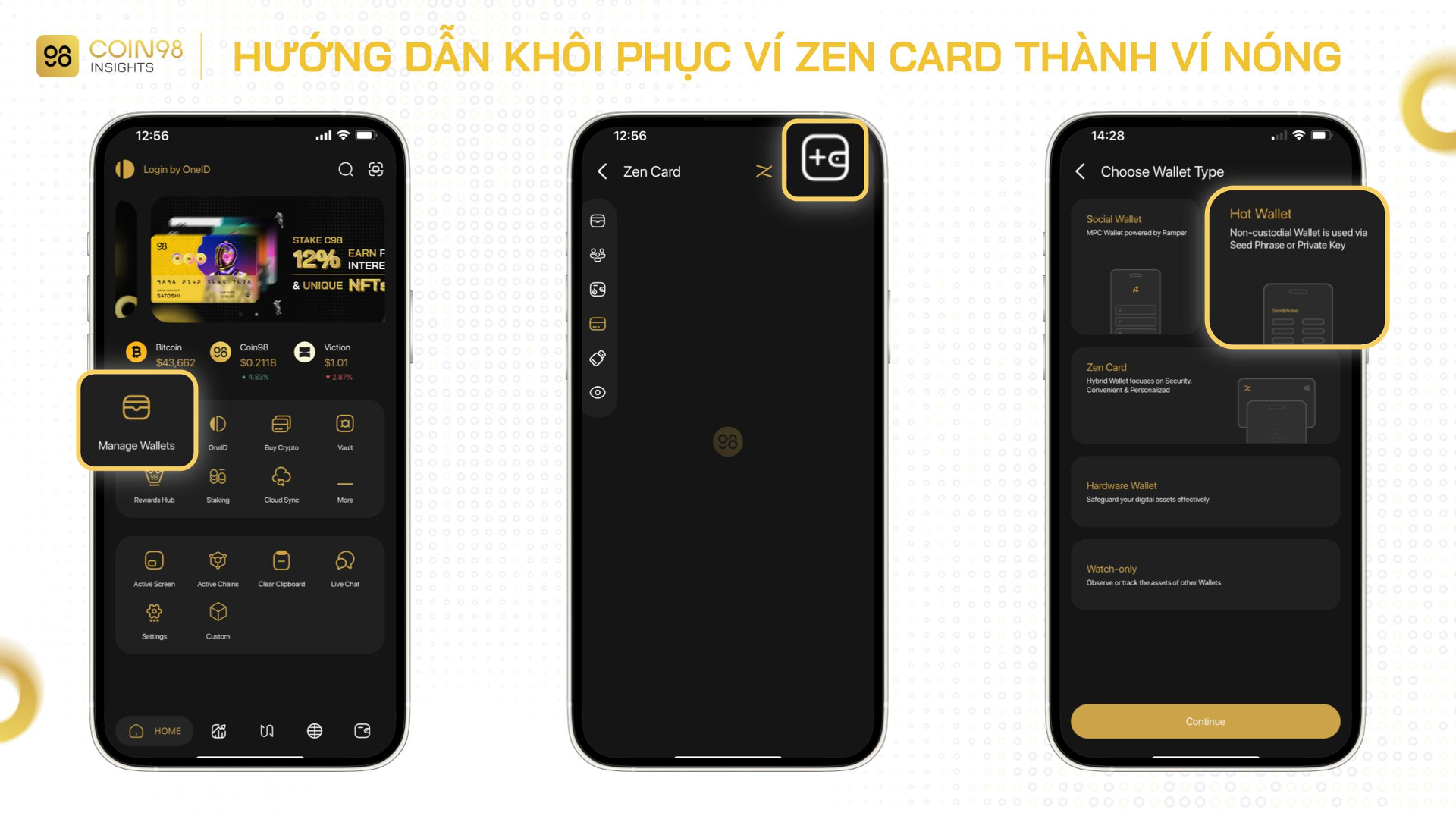 khôi phục zen card ví nóng 1