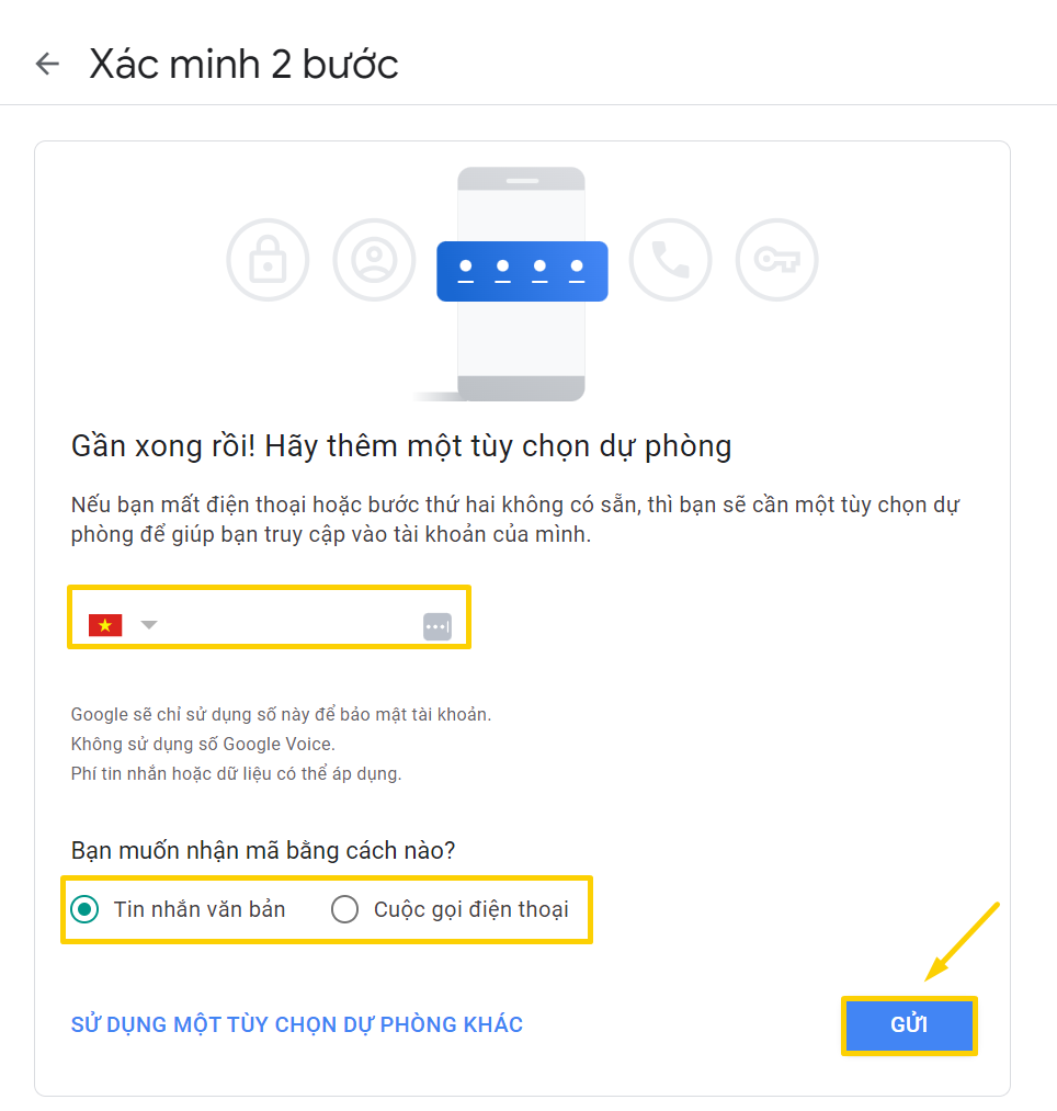 kích hoạt xác thực google authenticator 2