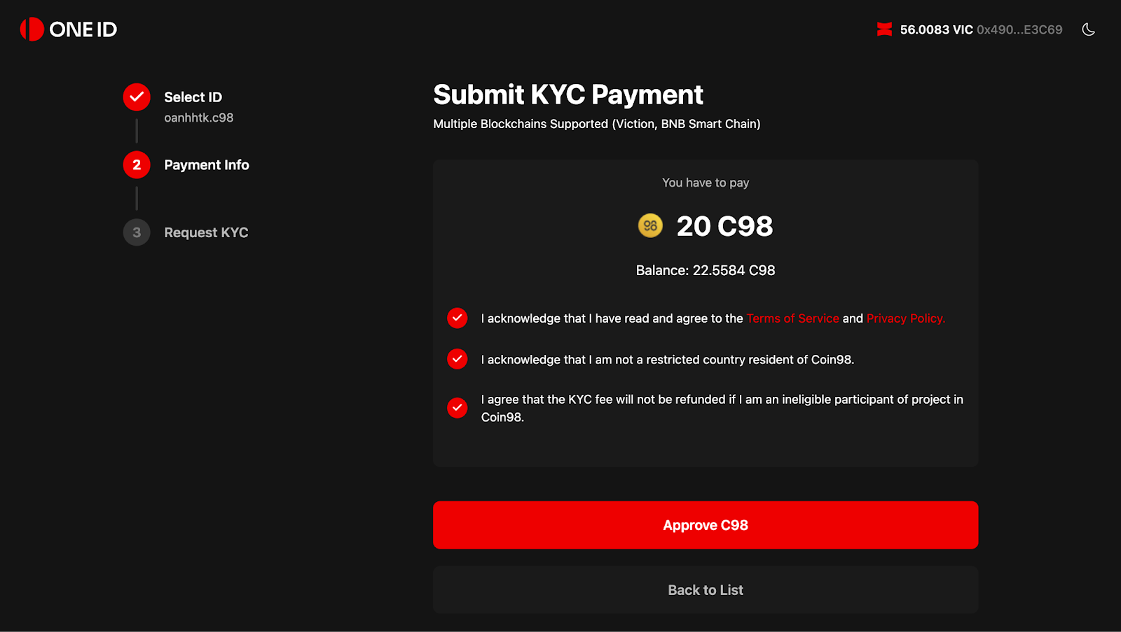 kyc oneid máy tính 2