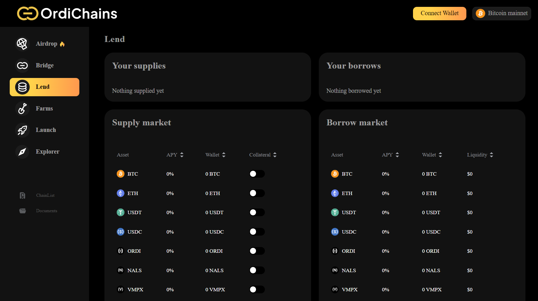 lend ordichains