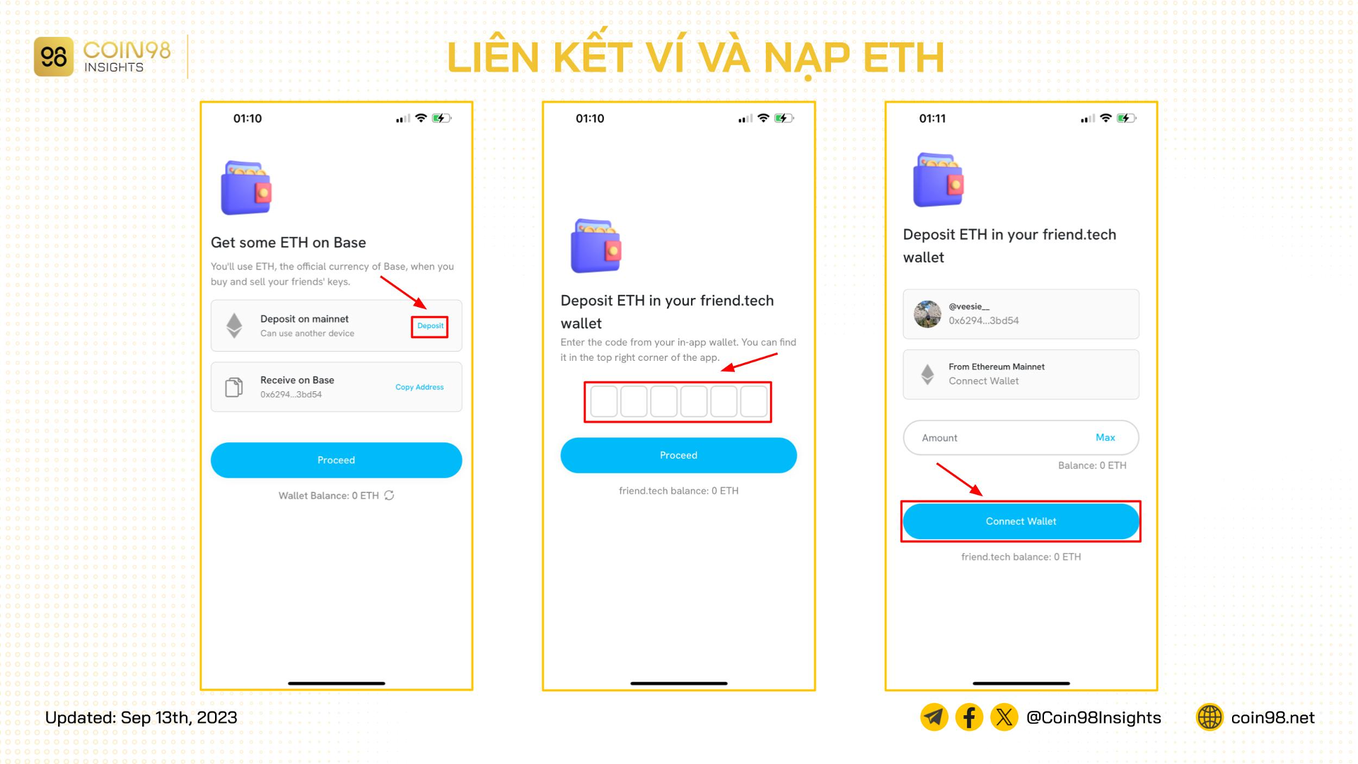 liên kết ví friend tech