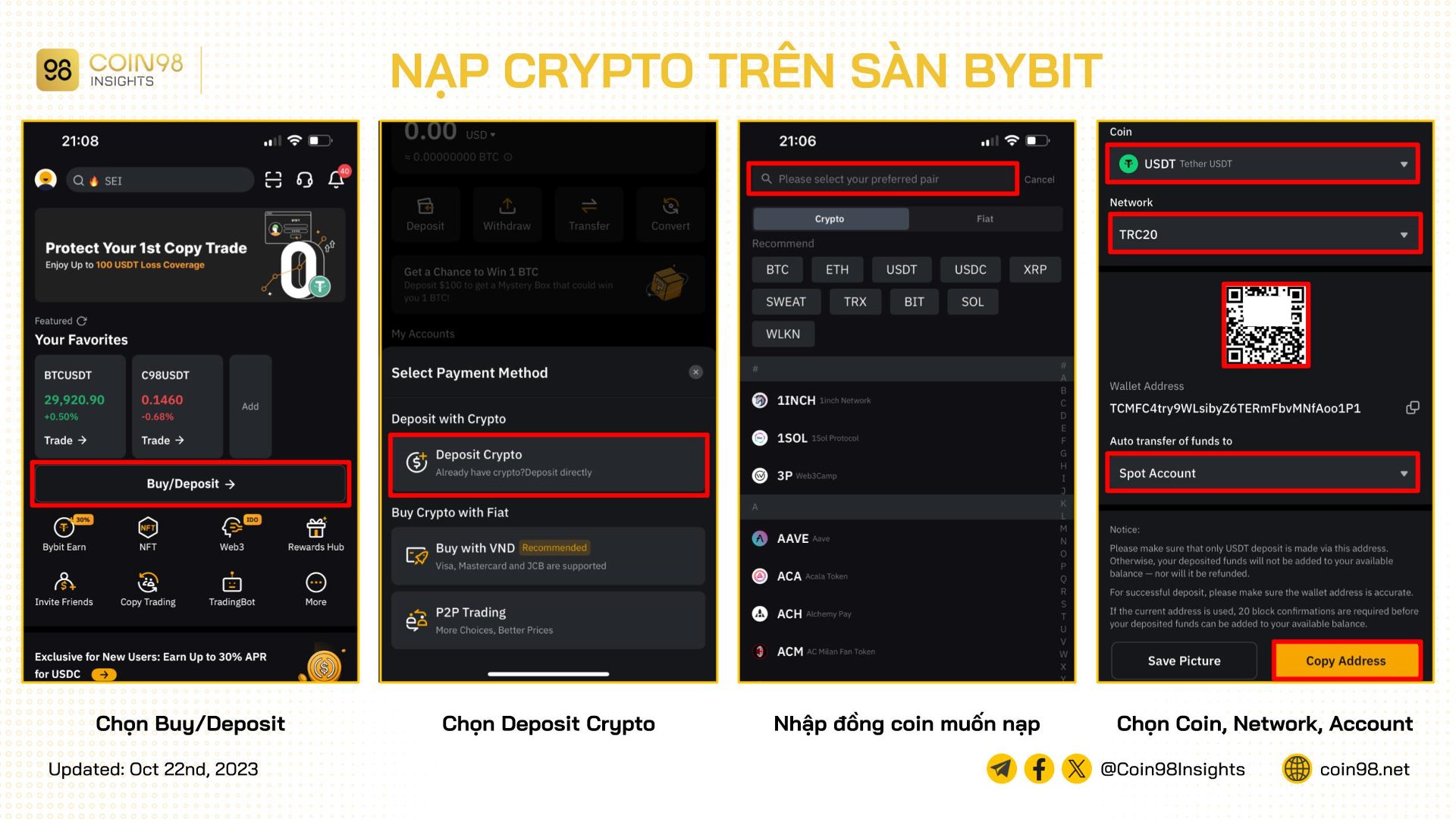 nạp coin sàn bybit