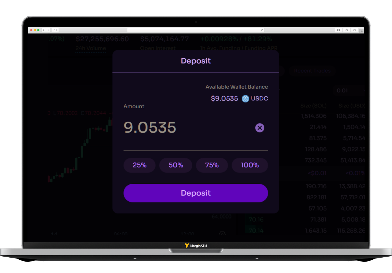 deposit tiền vào trading account