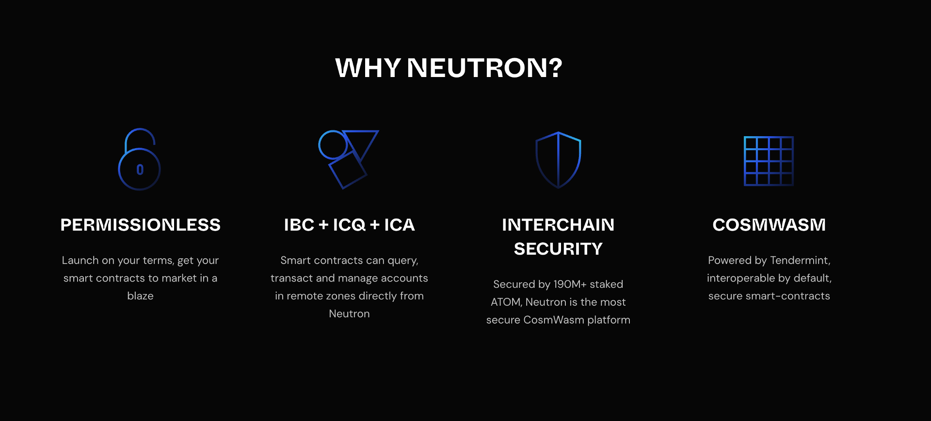 neutron là dự án xây dựng trên cosmos