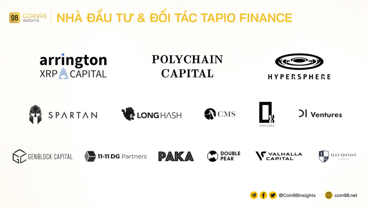 nhà đầu tư đối tác tapio finance