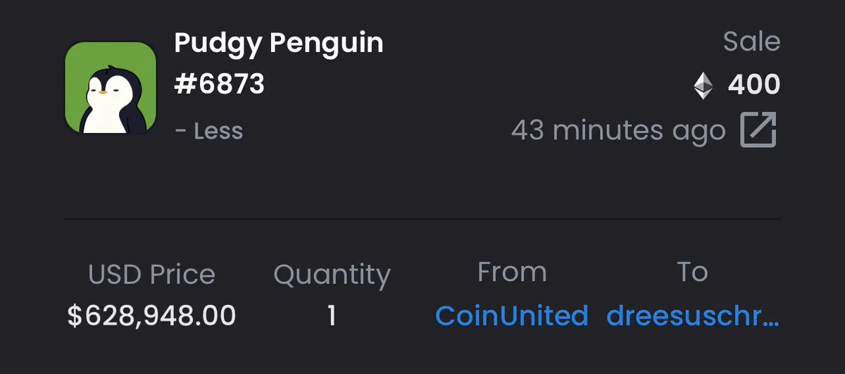 pudgy penguin #6873