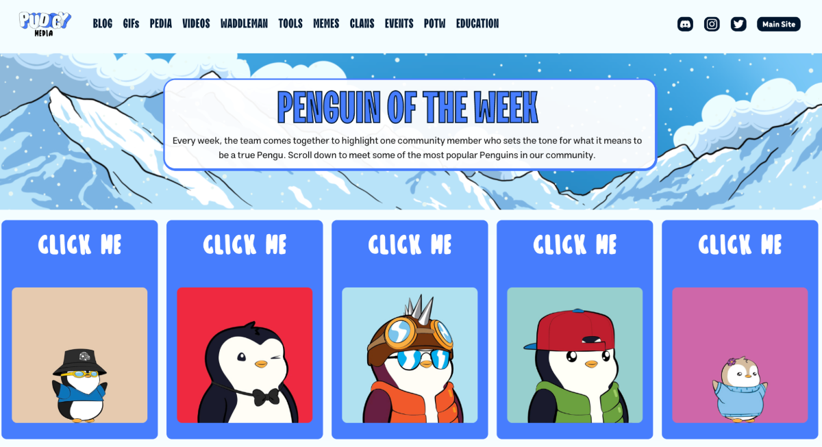 penguin of the week
