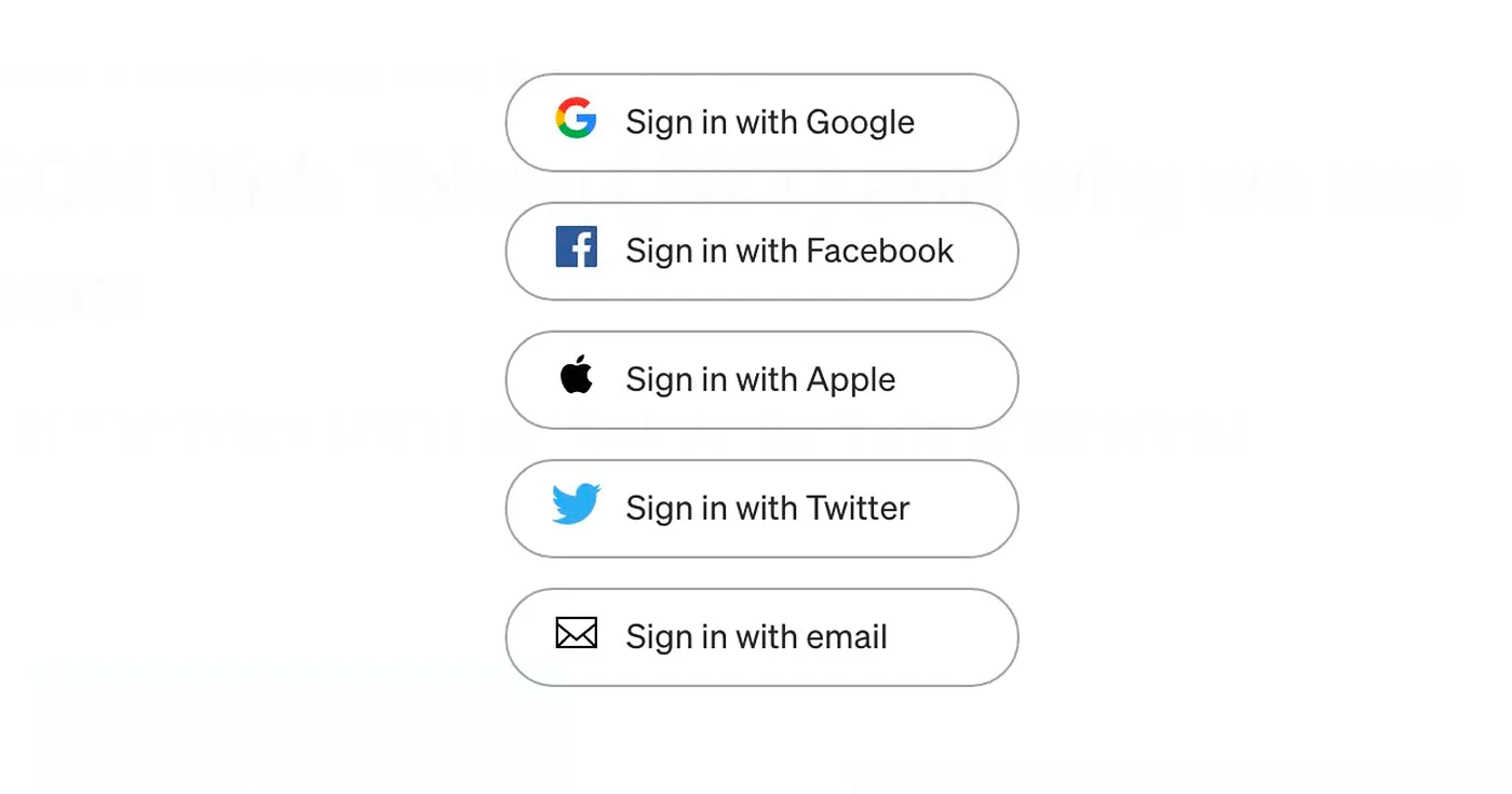 ví dụ về social login