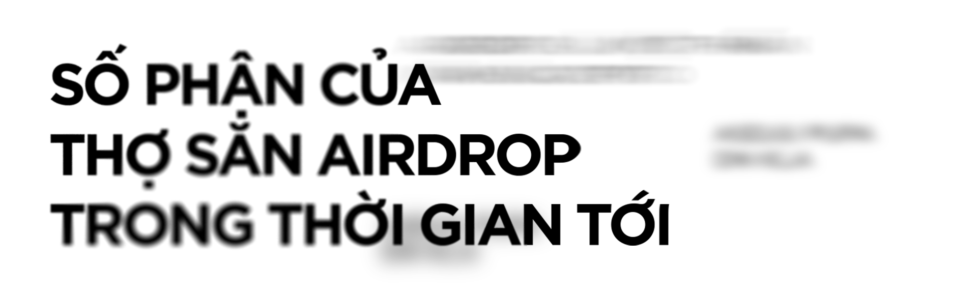 tương lai của thợ săn airdrop