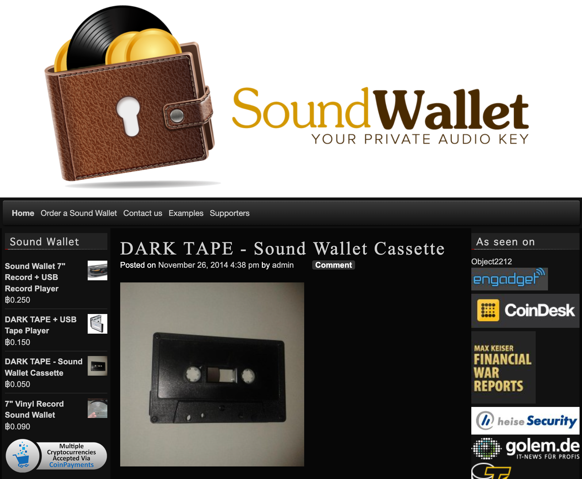 website sound wallet