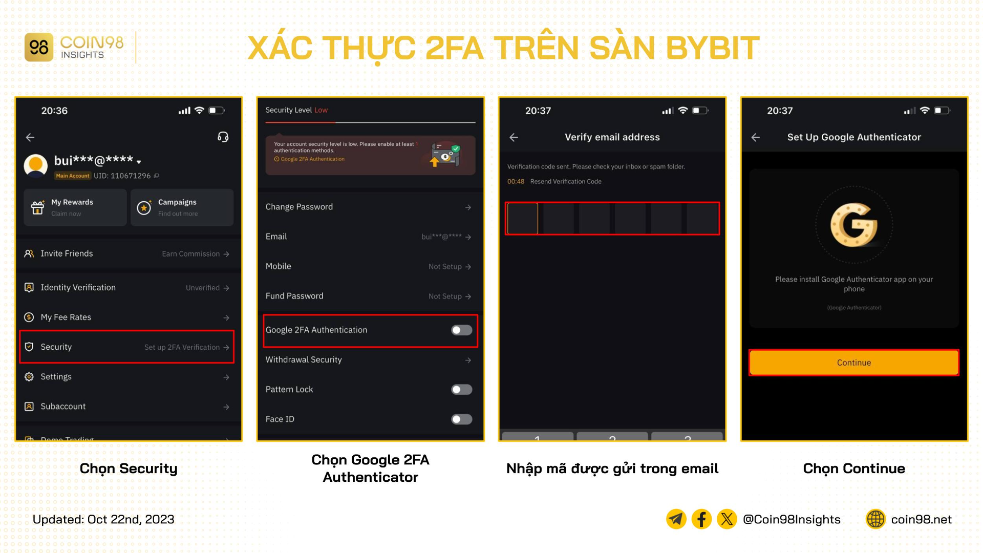 xác thực 2fa bybit