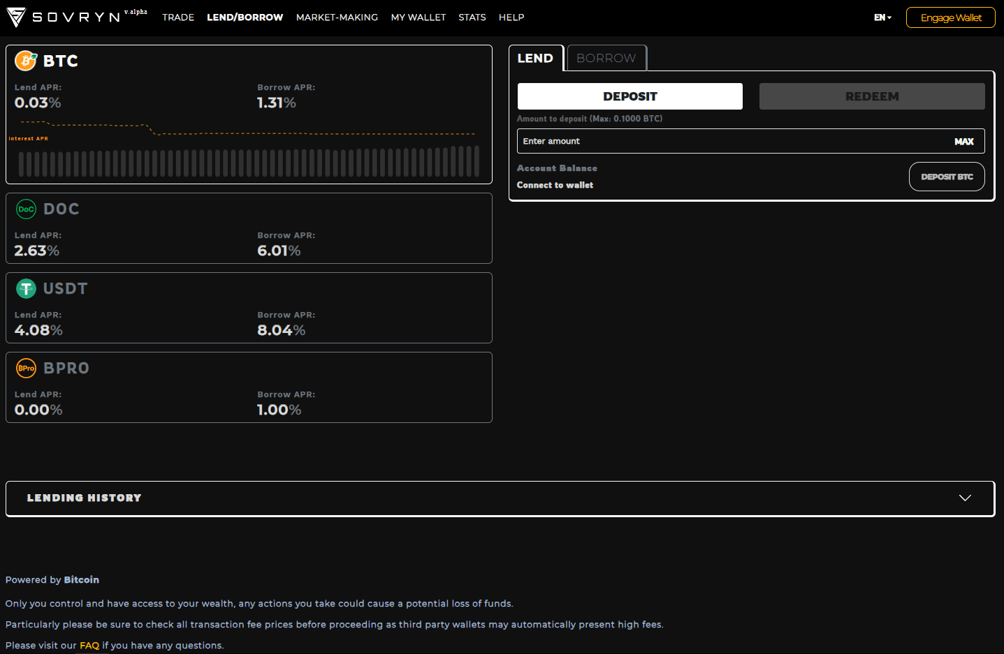 lending pool