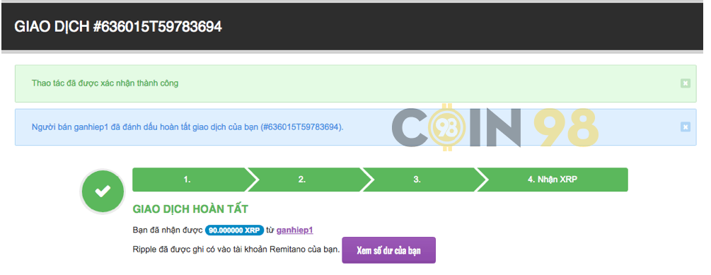 giao dịch xrp