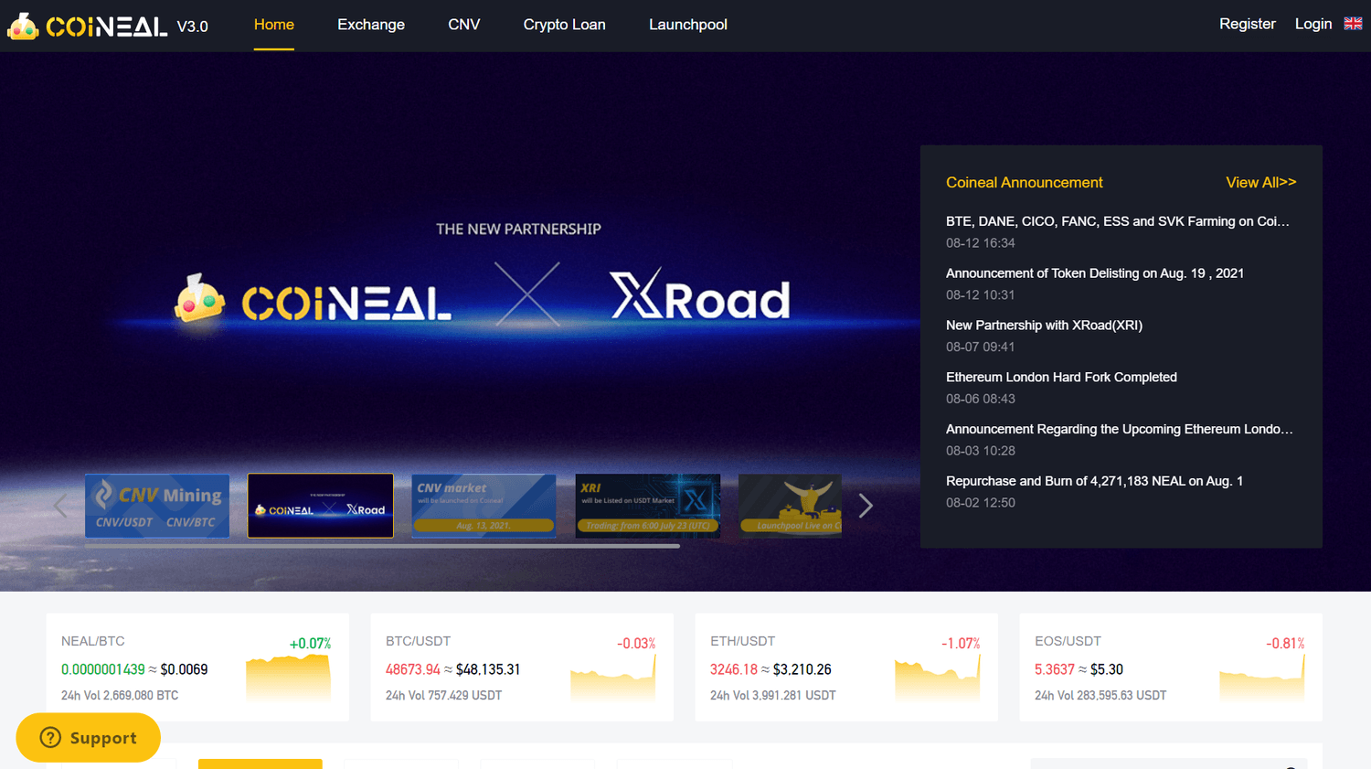 website coineal