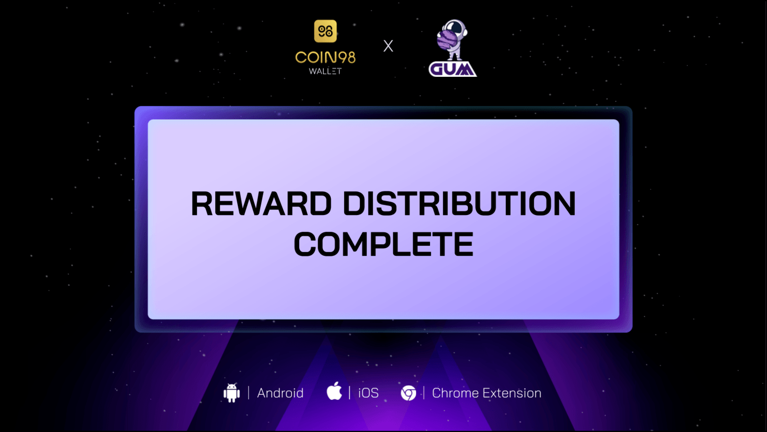gum reward distribution complete