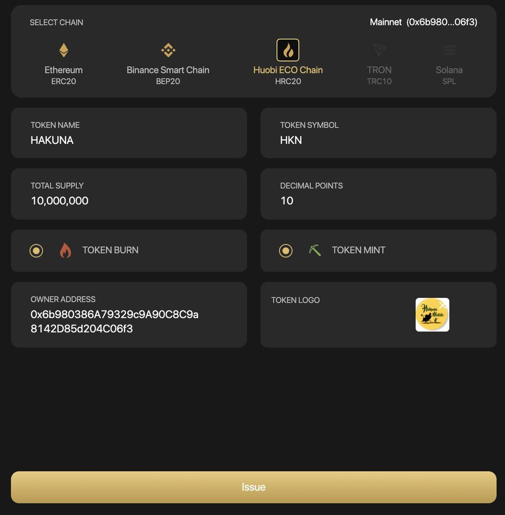 hướng dẫn token issuer 1