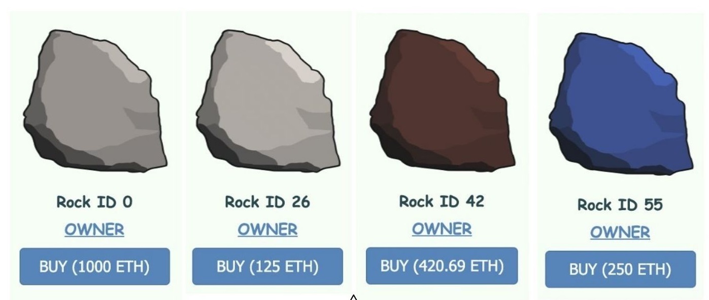 ethereum pet rocks