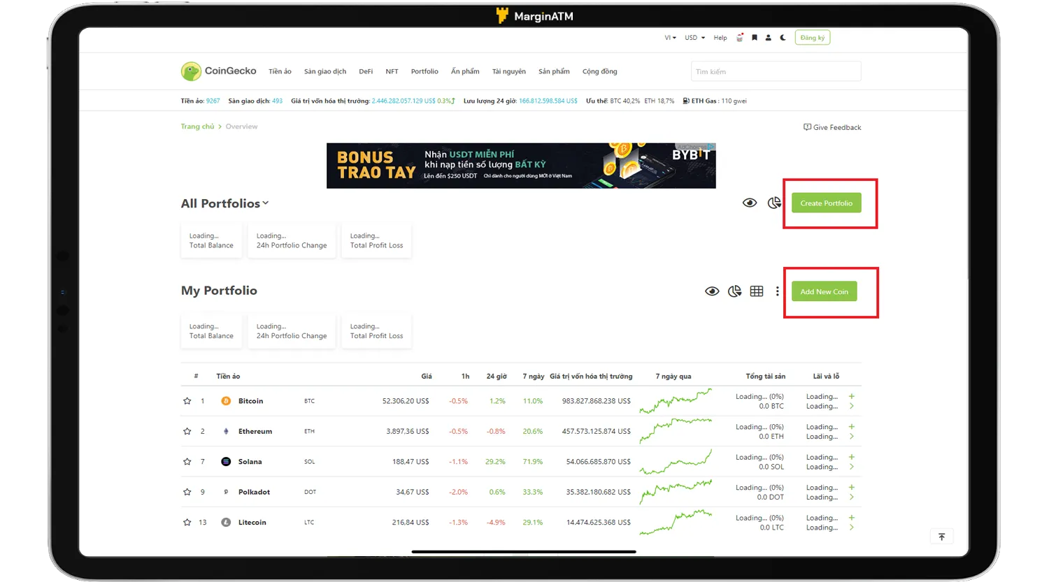 add new coin coingecko