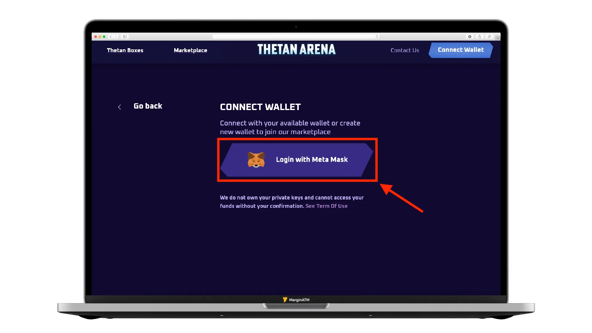 kết nối ví metamask