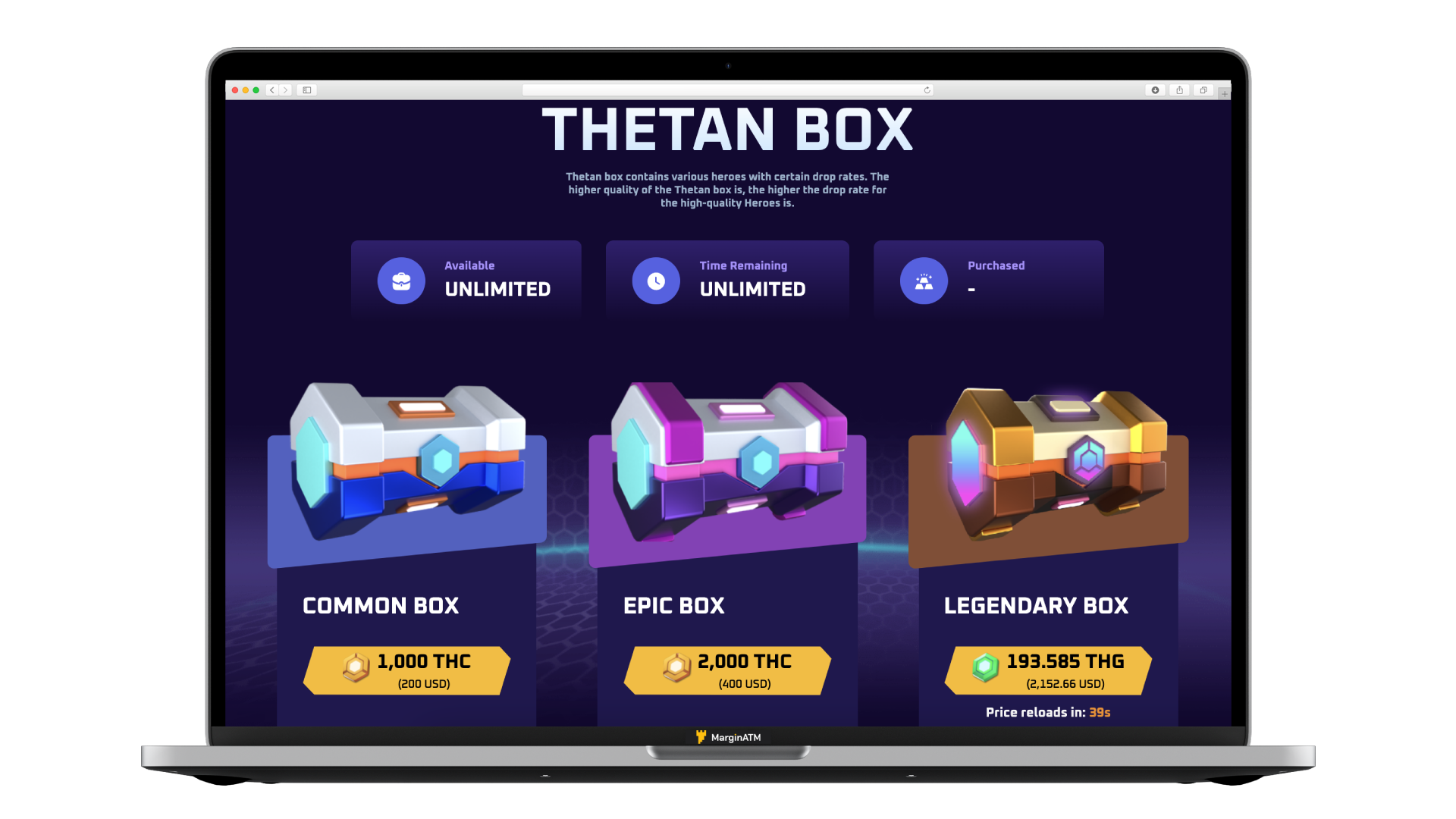 mua box thetan arena