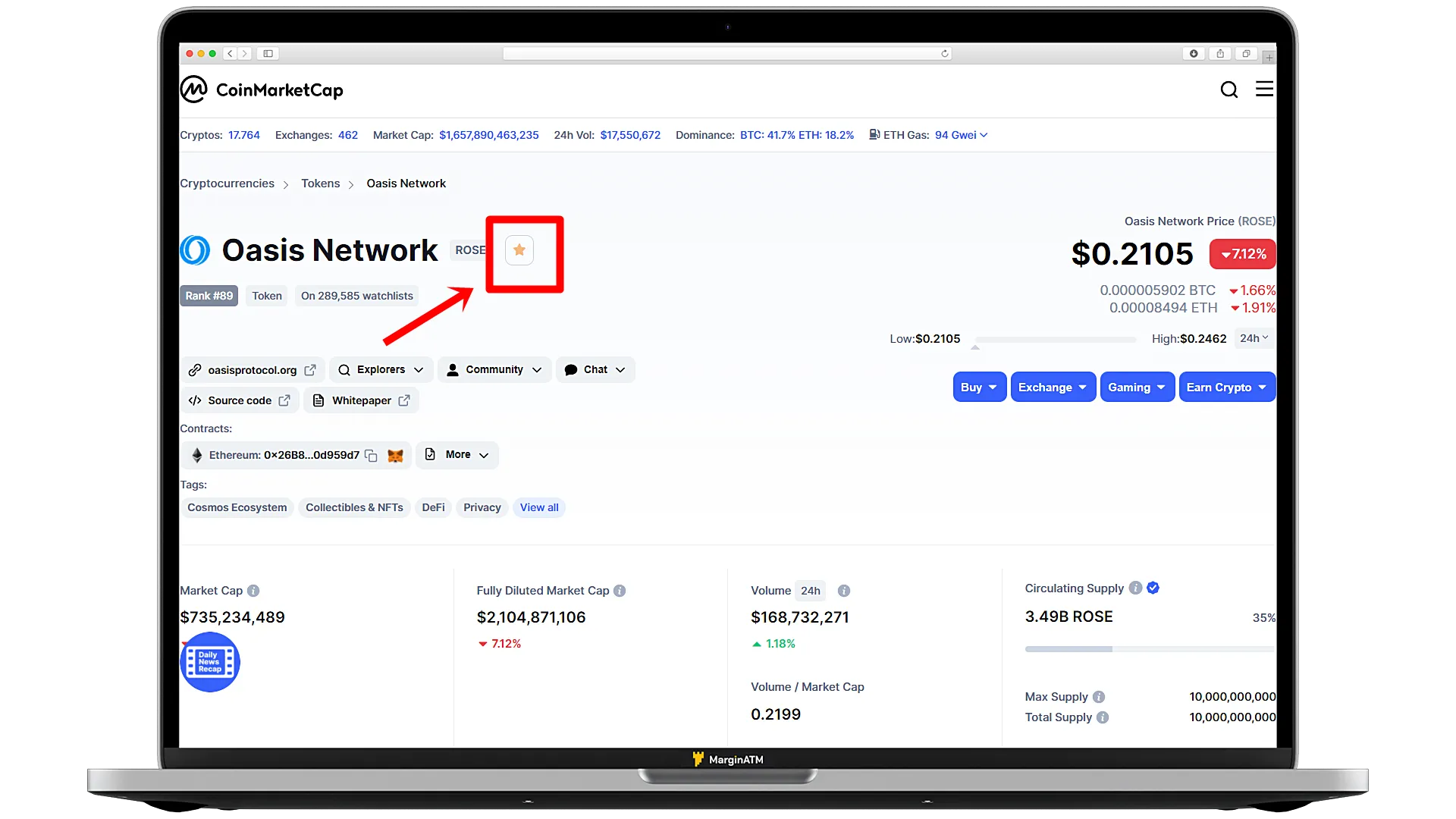 thêm oasis network vào watchlist