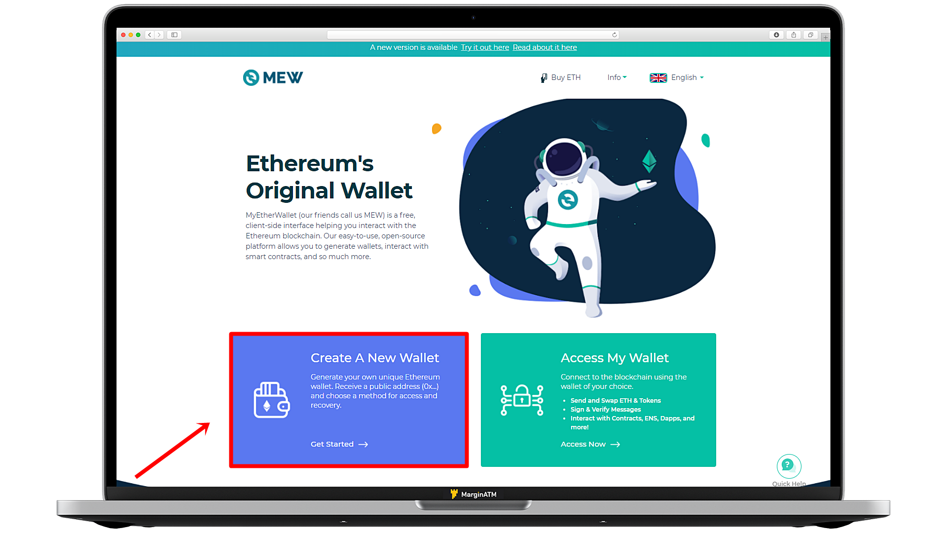 create a new wallet