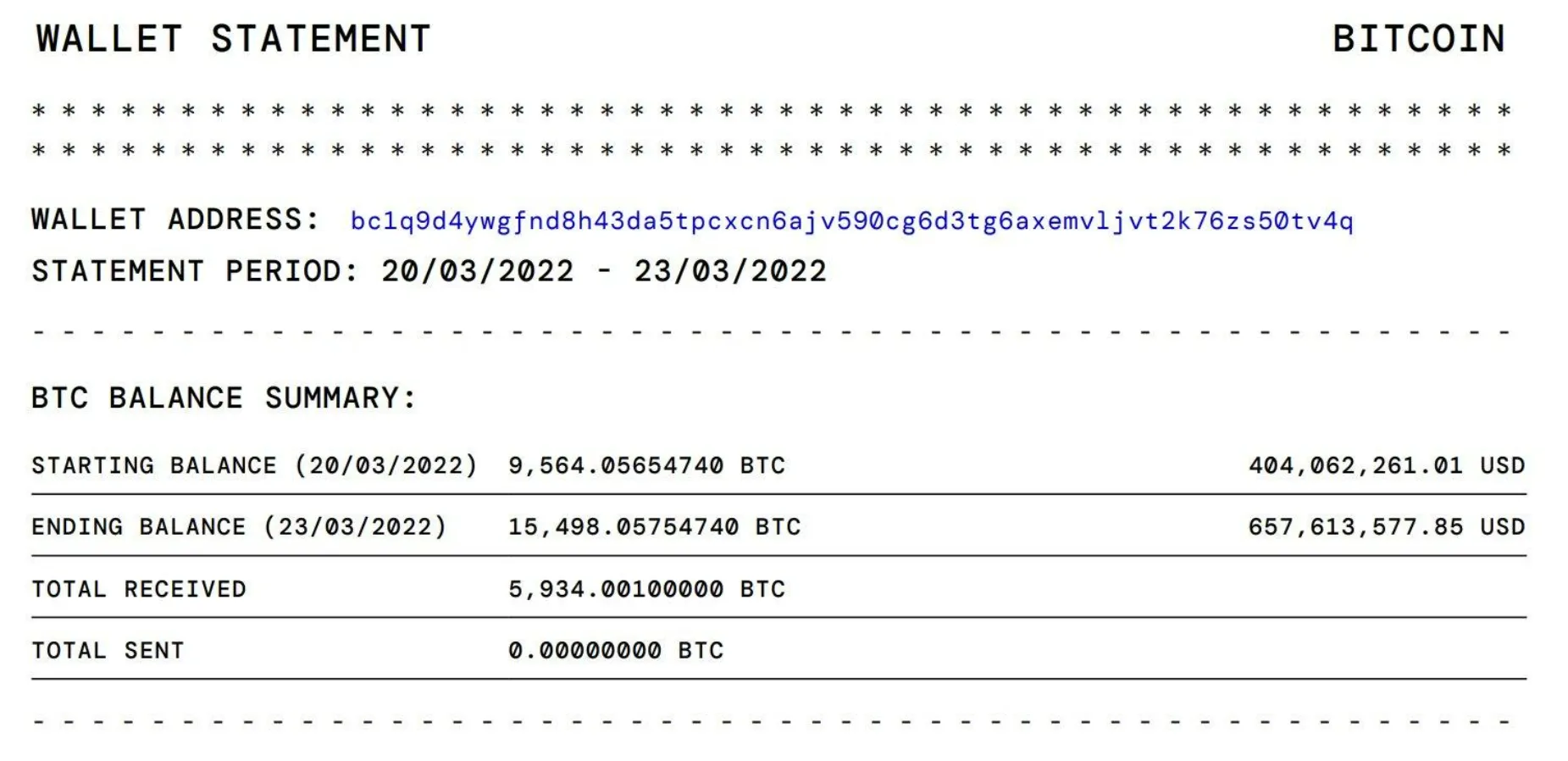 ví btc của terra