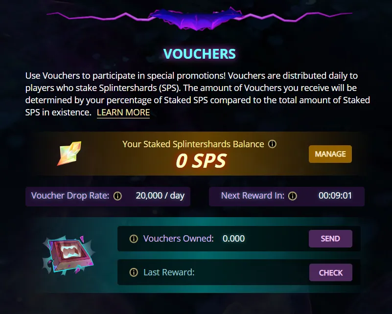 voucher sps staker