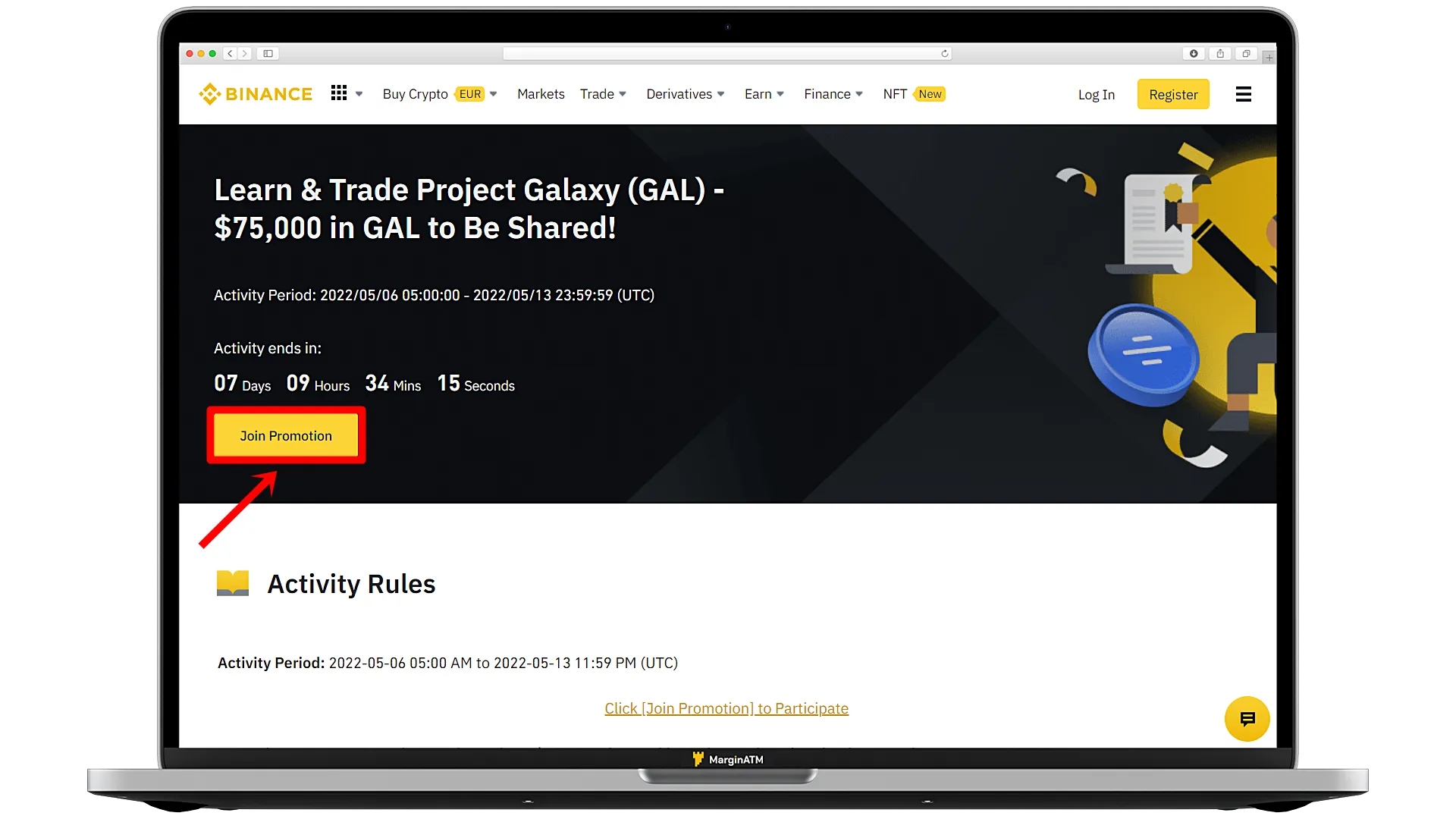 airdrop gal trên binance 1