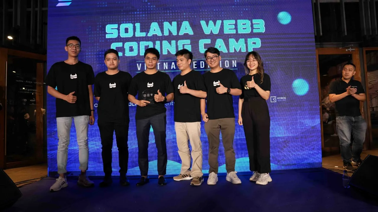 giải ba cuộc thi solana coding camp