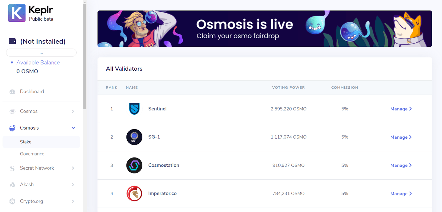 lưu trữ osmos token