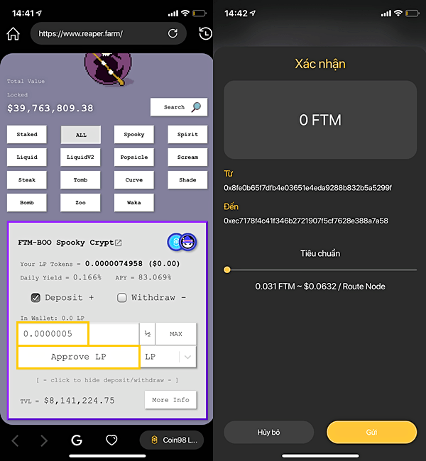 reaperfarm mobile farm liquidity 2