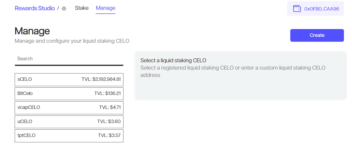 staking celo