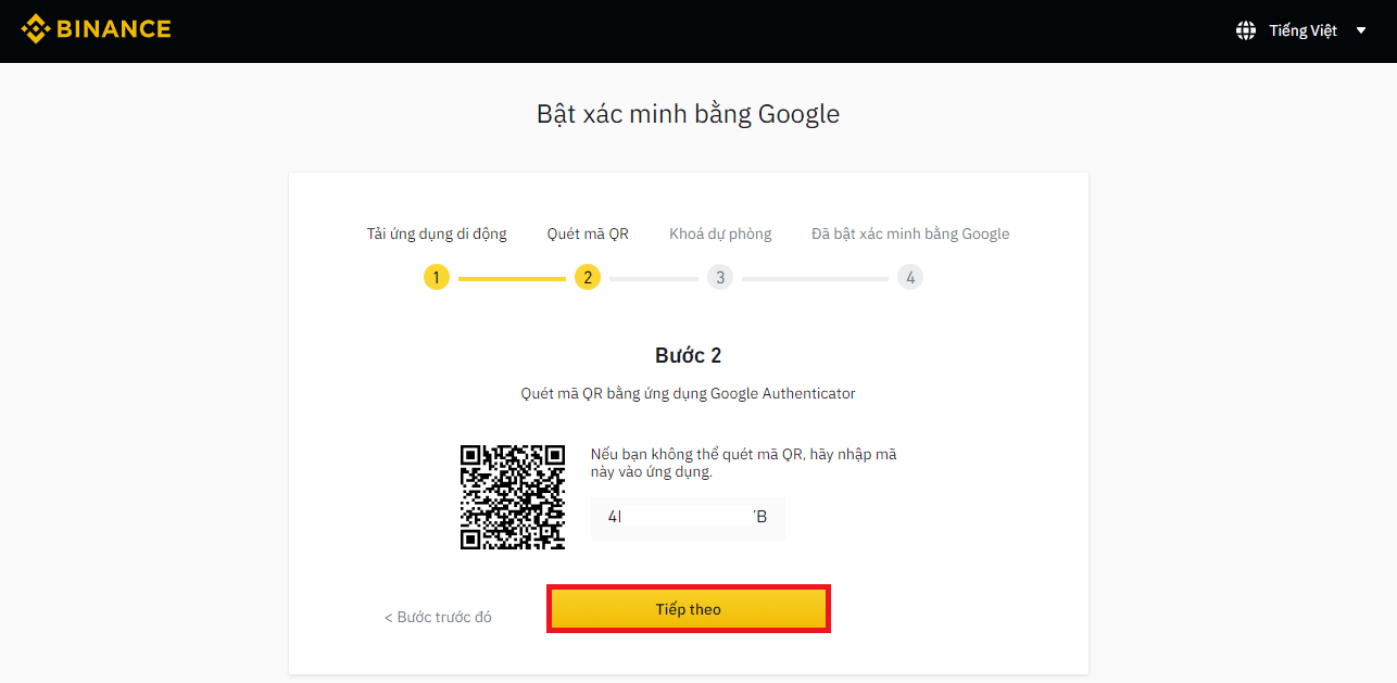 bảo mật 2fa binance 4