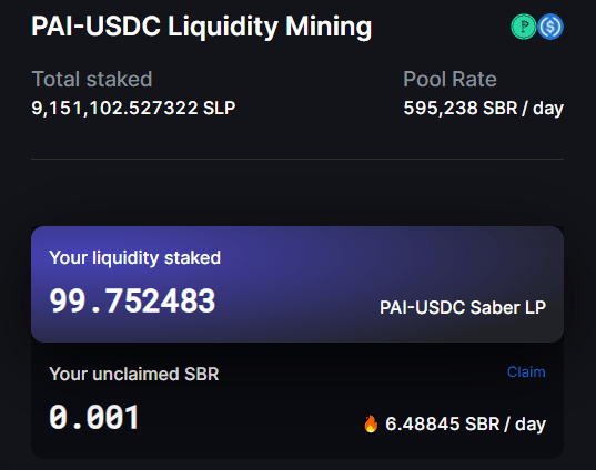 pai usdc liquidity mining