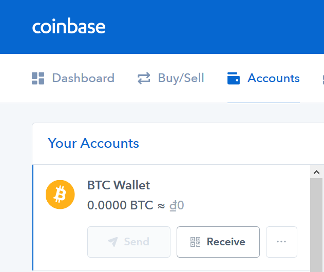 tạo ví bitcoin trên coinbase