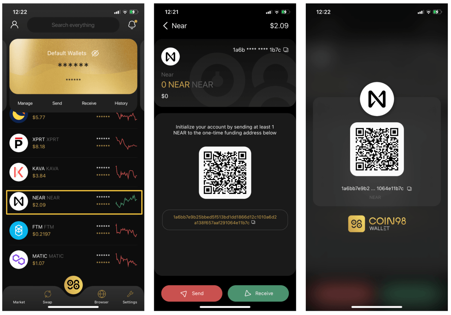 lưu trữ NEAR Coin98 Wallet