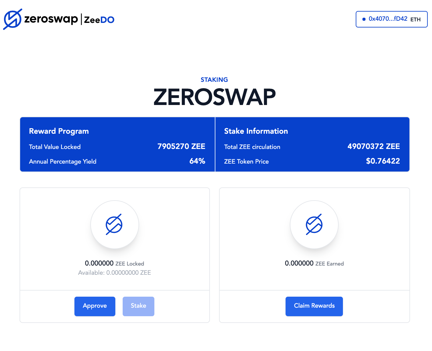 staking zeroswap